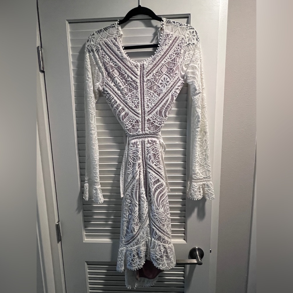 For Love And Lemons White Backless Dress